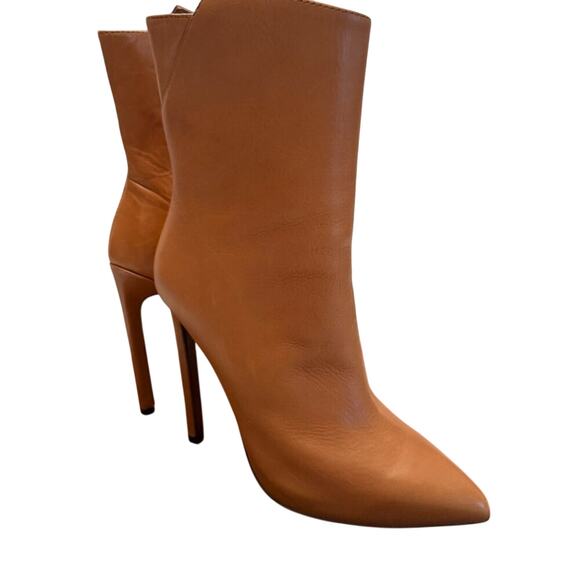 Tony Bianco Frappe Como Leather High Heel Mid-Calf Booties Size 5 - Picture 3 of 14